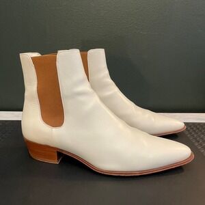 Rare Celine SS2020 White Jacno Chelsea boots